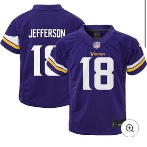 Toddler Purple Vikings Jersey: Jefferson 18 Months